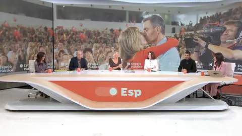 Reacciones en Espejo Público al beso de Sánchez y Begoña Reacciones en Espejo Público al beso de Sánchez y Begoña