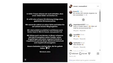 El comunicado de la muerte de Adam Wolke