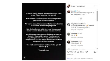 El comunicado de la muerte de Adam Wolke