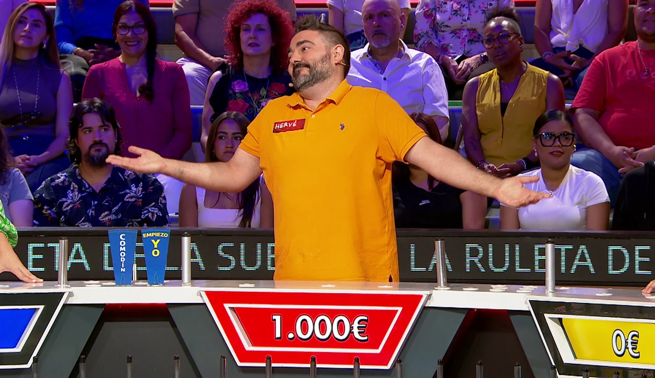 Hervé “no se atreve a tirar otra vez” con 1.000 euros en el marcador y resuelve el panel