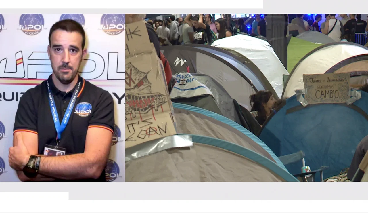 Jupol contra la acampada de sol