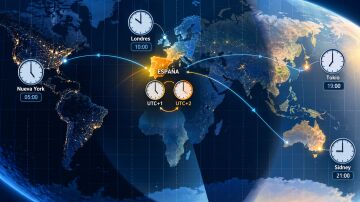 Husos horarios en Espa&ntilde;a y en el mundo