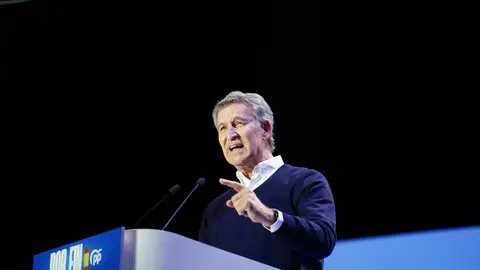 El presidente del PP, Alberto Núñez Feijóo, durante un acto público en el marco de la precampaña de las elecciones generales del próximo 29 de noviembre El presidente del PP, Alberto Núñez Feijóo, durante un acto público en el marco de la precampaña de las elecciones generales del próximo 29 de noviembre