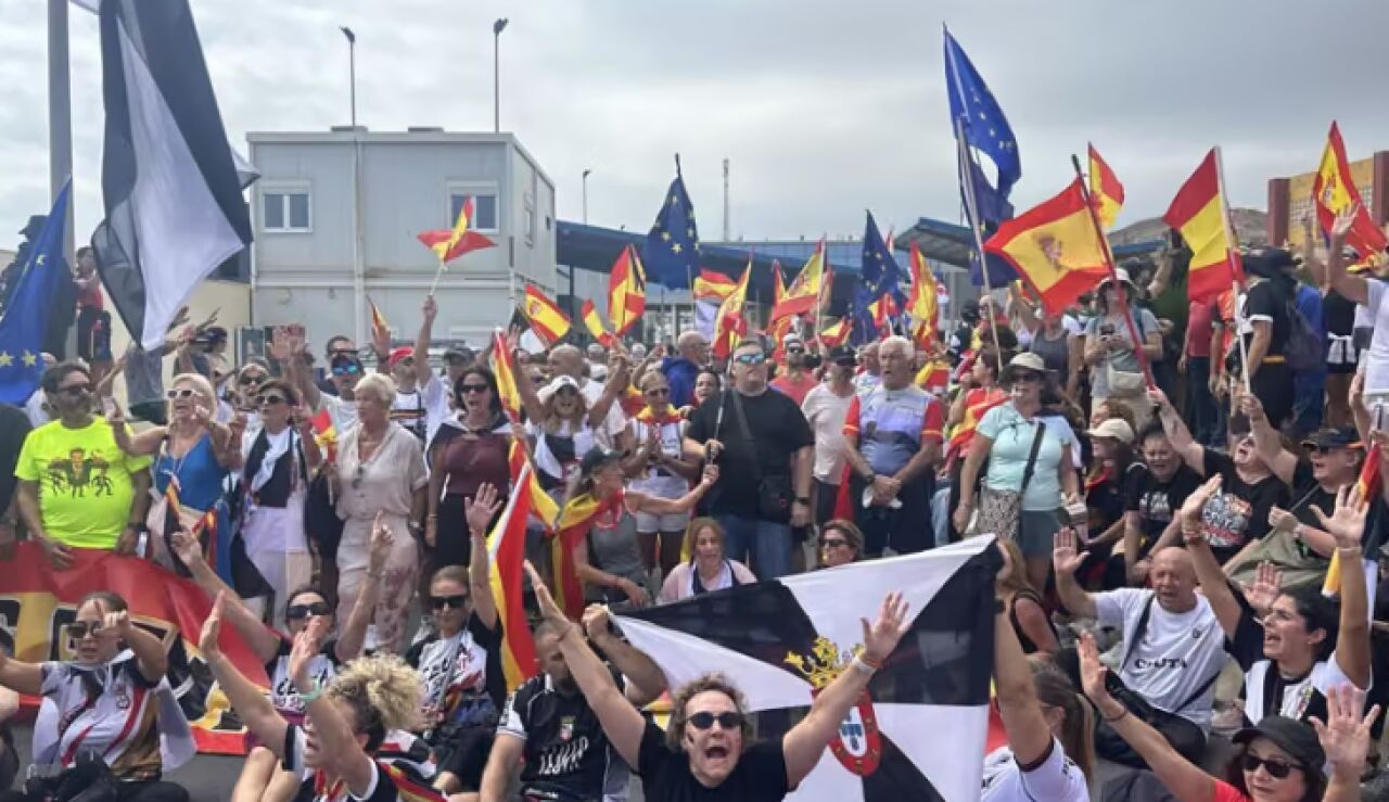 Imagen de archivo de una manifestaci&oacute;n en Ceuta