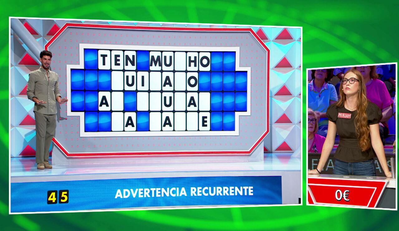 Miriam en La ruleta de la suerte