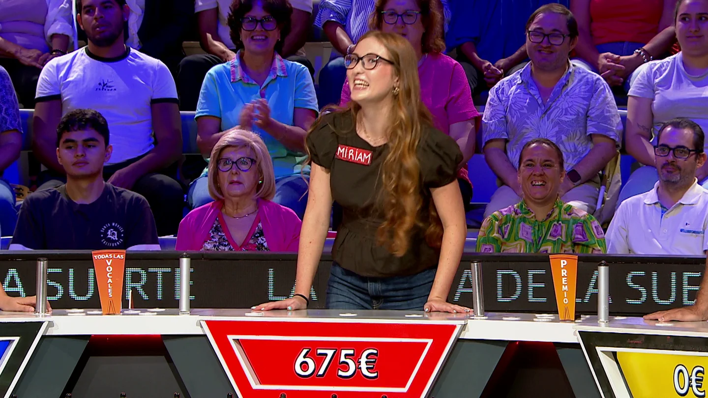 Miriam en La ruleta de la suerte Miriam en La ruleta de la suerte