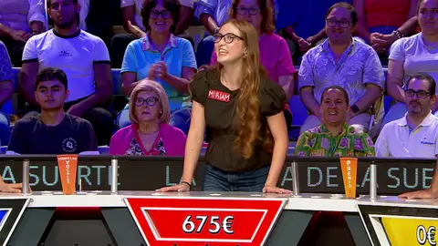 Miriam en La ruleta de la suerte Miriam en La ruleta de la suerte