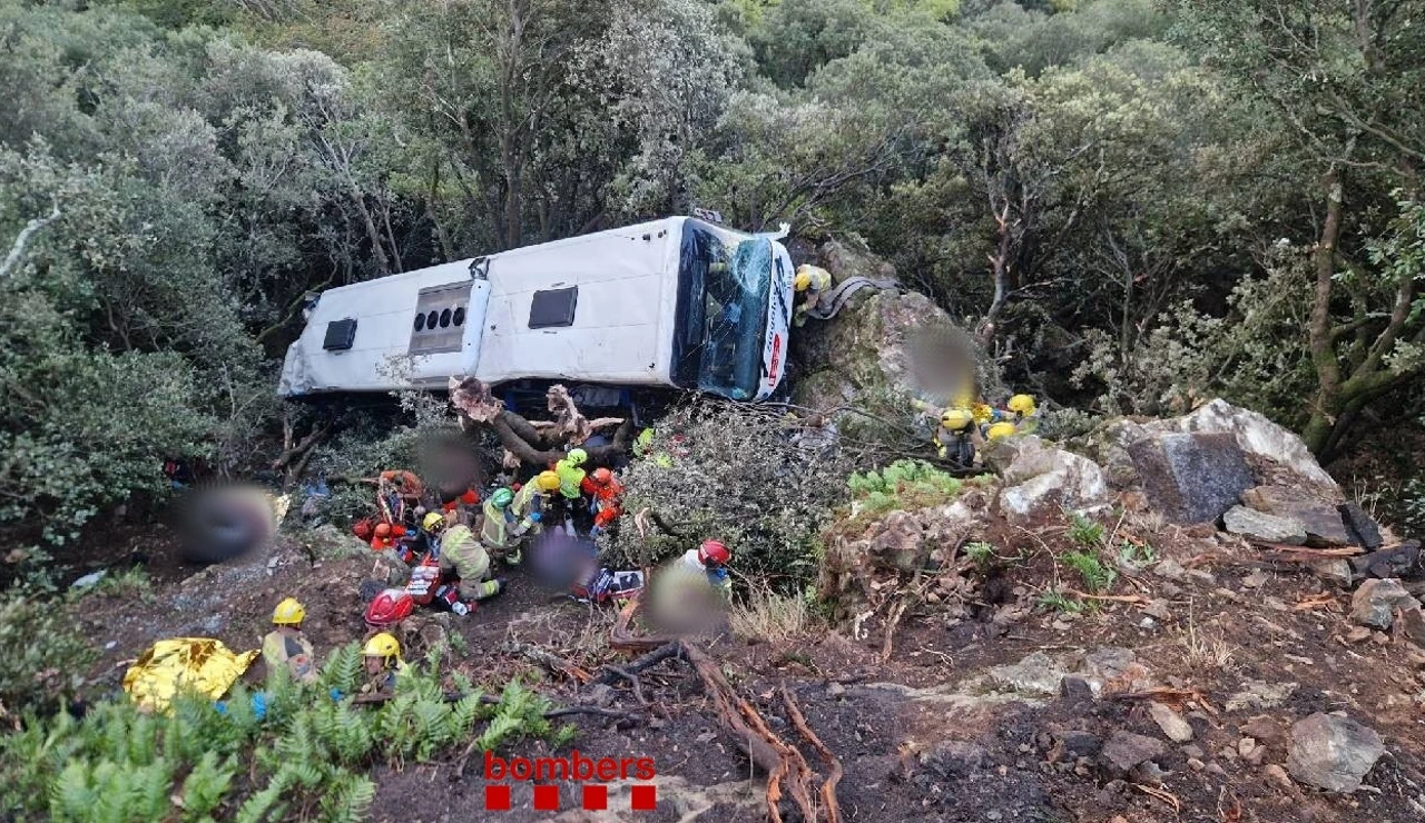 Accidente de autobús en Barcelona
