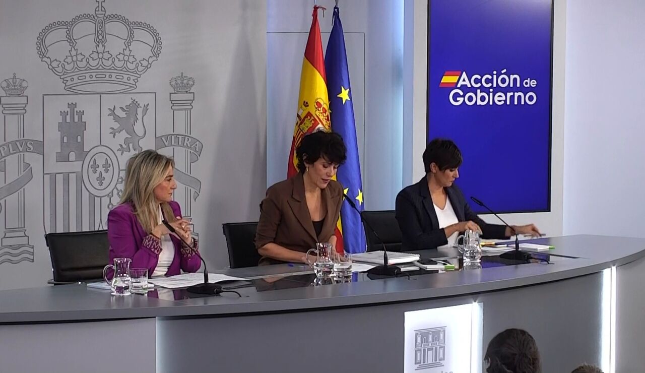 Imagen de la rueda de prensa del Consejo de Ministros