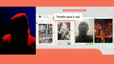 Una periodista se infiltra en los chats de los disturbios Una periodista se infiltra en los chats de los disturbios