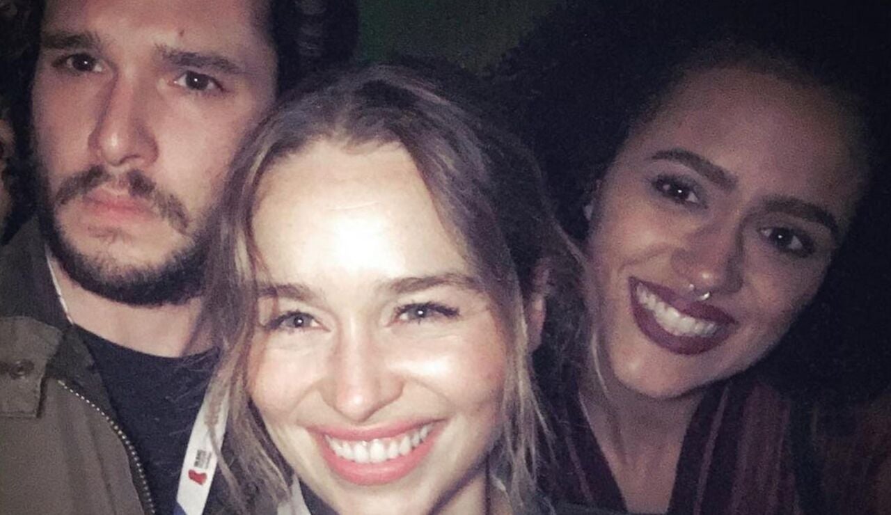 Kit Harington, Emilia Clarke y Nathalie Emmanuel