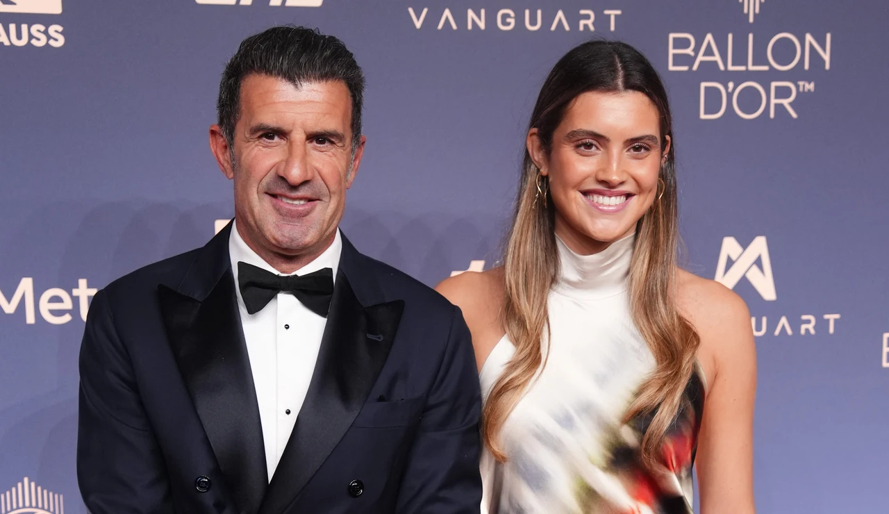Luís Figo junto a su hija Stella Svedin