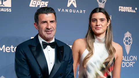 Luís Figo junto a su hija Stella Svedin Luís Figo junto a su hija Stella Svedin