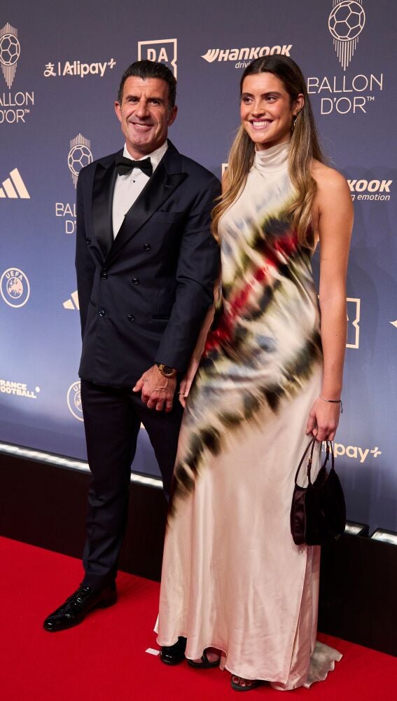 Luís Figo junto a su hija Stella Svedin