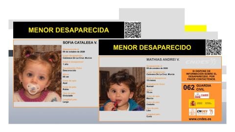Buscan a dos hermanos de 11 meses y casi dos a&ntilde;os desaparecidos
