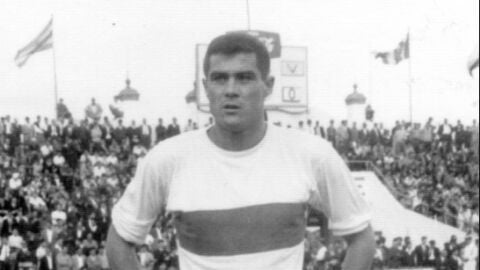 Alberto Molina, en un partido con el CD Tenerife 