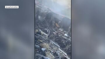 Primeras im&aacute;genes del accidente de Los Y&eacute;benes