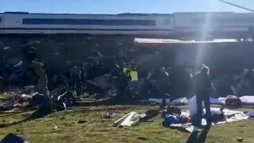 Imagen de los primeros equipos de emergencia 