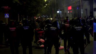 Cargas policiales en Madrid