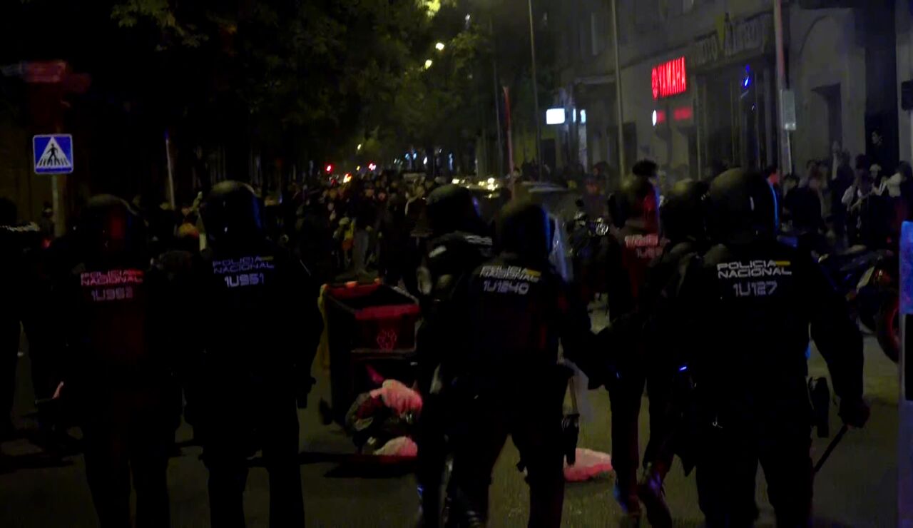 Cargas policiales en Madrid