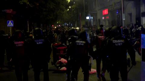 Cargas policiales en Madrid