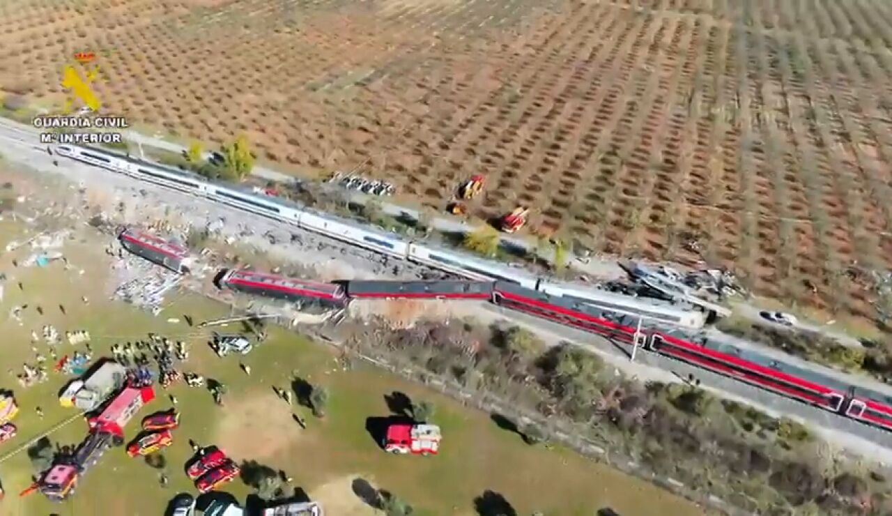 Las im&aacute;genes de dron sobre la zona devastada 