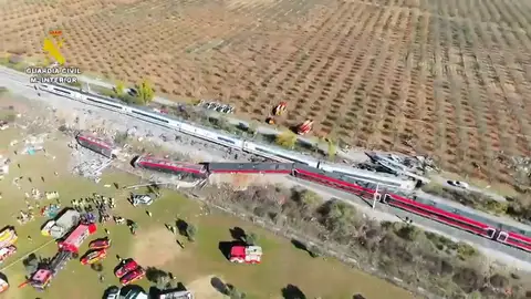 Las imágenes de dron sobre la zona devastada Las imágenes de dron sobre la zona devastada