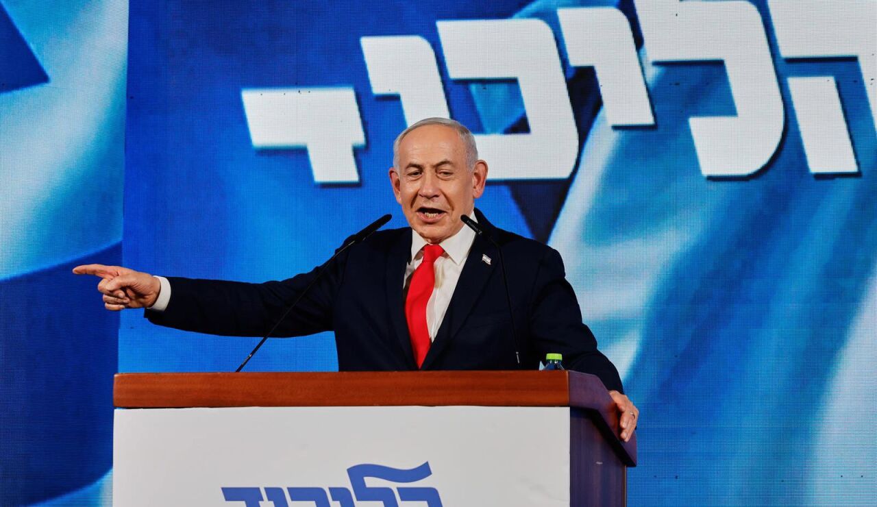 Netanyahu reivindica una "mayor&iacute;a decisiva" de la derecha en Israel y rechaza pactar con partidos &aacute;rabes