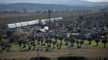 Imagen de los trenes accidentados en Toledo