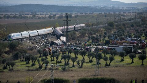 Imagen de los trenes accidentados en Toledo