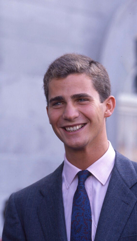 Felipe de Borbón en 1989, con 21 años