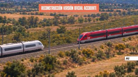 V&Iacute;DEO: Recreaci&oacute;n con IA del accidente de los trenes AVE e Iryo en Toledo