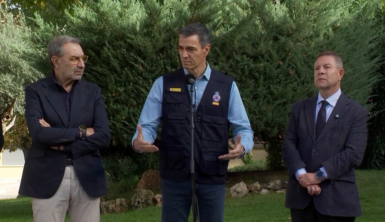 S&aacute;nchez en la comparecencia desde el CECOPI