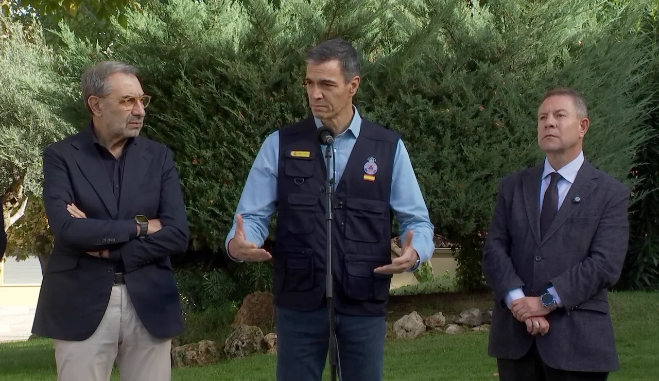 Sánchez en la comparecencia desde el CECOPI