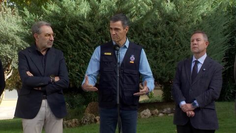 S&aacute;nchez en la comparecencia desde el CECOPI