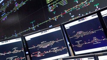 Pantallas de control de trenes