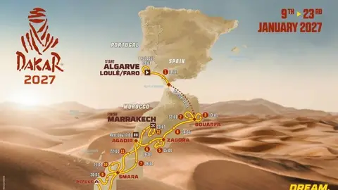 El recorrido del Rally Dakar 2027 El recorrido del Rally Dakar 2027