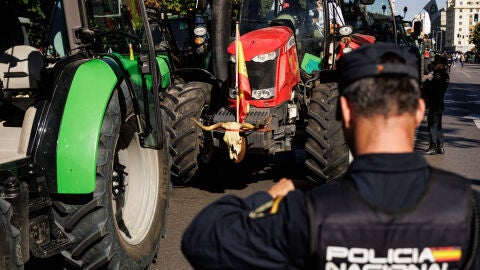 Imagen de archivo de una tractorada.