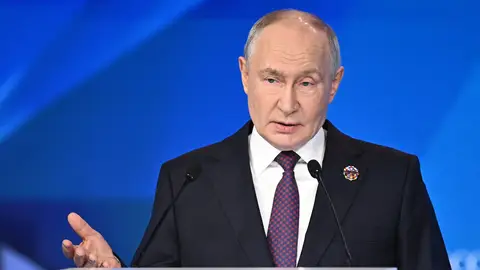 Imagen de archivo de Vladimir Putin, presidente de Rusia Imagen de archivo de Vladimir Putin, presidente de Rusia