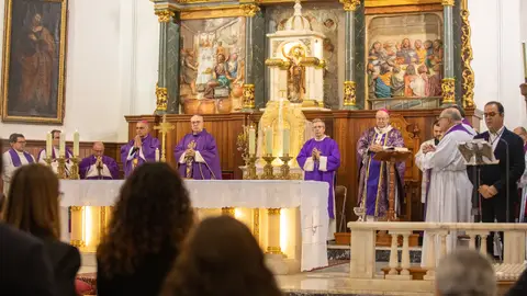 El arzobispo de Toledo, Francisco Cerro Chaves, durante una misa funeral por los fallecidos en el accidente ferroviario del pasado 28 de octubre El arzobispo de Toledo, Francisco Cerro Chaves, durante una misa funeral por los fallecidos en el accidente ferroviario del pasado 28 de octubre